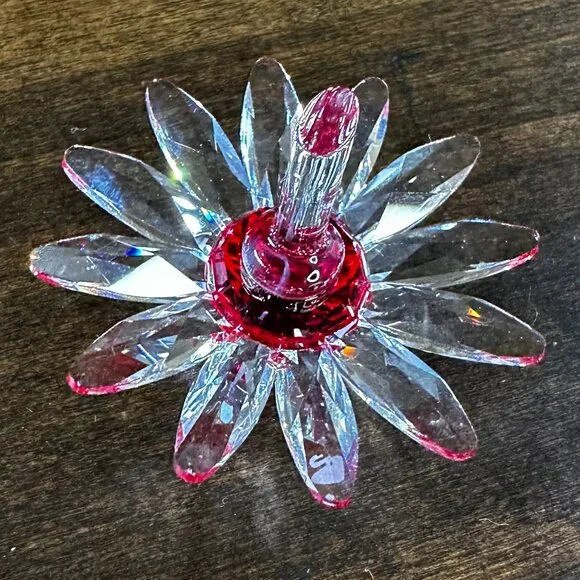 RETIRED Swarovski 2000 Society Member Renewal Gift - Red Daisy/Marguerite - Picture 3 of 4
